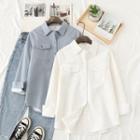 Long-sleeve Fleece-lined Cargo Shirt