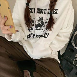 Vintage Print Hoodie