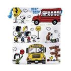 Snoopy Drawstring Pouch (school Bus) One Size