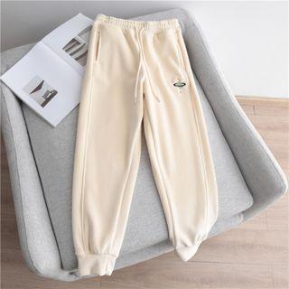 Planet Embroidered Drawstring Sweatpants