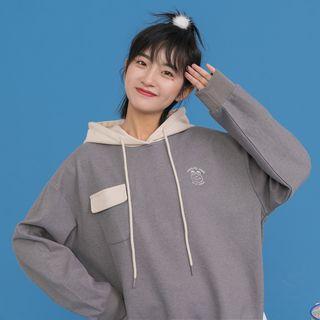 Frog Embroidered Hoodie