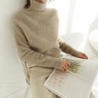 Turtleneck Fluffy Sweater