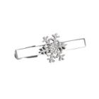 Fashion Elegant Snowflake Tie Clip Silver - One Size