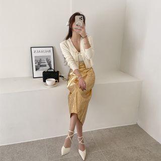 Crinkled L Me Long Skirt