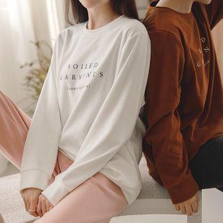 Letter Textured T-shirt