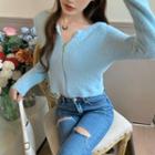 Zip-up Fleece Cardigan