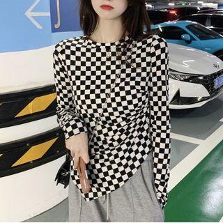 Checkerboard Irregular T-shirt