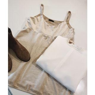 V-neck Velvet Mini Pinafore Dress