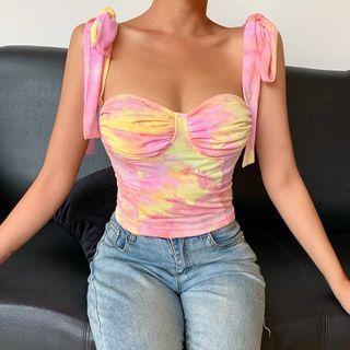 Sleeveless Tie Dye Top