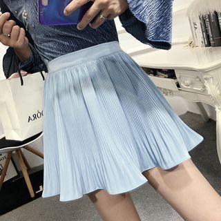 Accordion Pleat A-line Chiffon Skirt