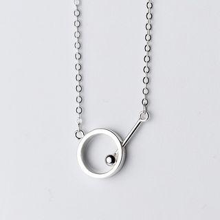 925 Sterling Silver Hoop Necklace
