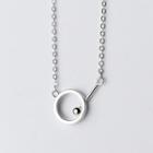 925 Sterling Silver Hoop Necklace