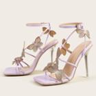 Butterfly Stiletto Sandals