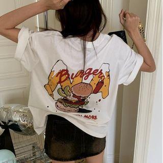 Burger Print T-shirt