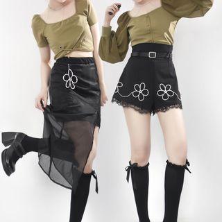 Short-sleeve Top / Blouse / Shorts / Midi Skirt