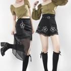 Short-sleeve Top / Blouse / Shorts / Midi Skirt