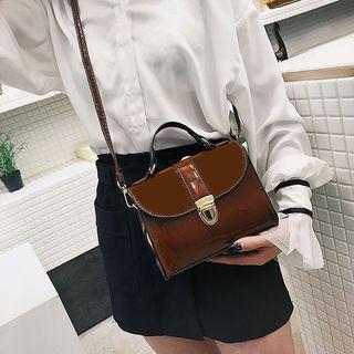Patent Faux Leather Crossbody Bag
