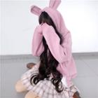 Mock Two-piece Hoodie / Plaid Pleated Skirt