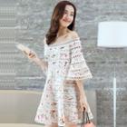 Off-shoulder Floral Dress