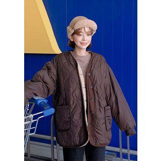 Reversible Oversized Fleece Jacket