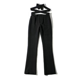 Tied Boot-cut Pants