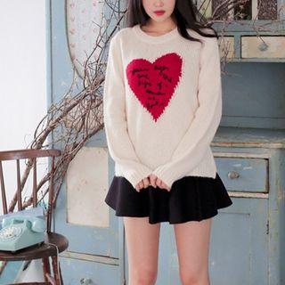 Heart-accent Sweater