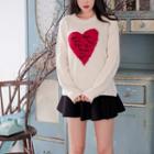 Heart-accent Sweater