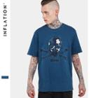 Skull Embroidered Short-sleeve T-shirt