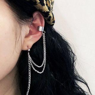 Star Engraved Ear Cuff Layered Earring