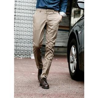Flat-front Slim-fit Dress Pants