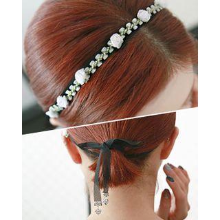 Flower Appliqu  Hair Band Strap