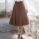 Midi A-line Skirt Caramel - One Size