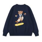 Bear Pattern Sweater As Shown In Figure - One Size