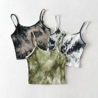 Tie-dyed Crop Camisole Top