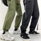 Couple Matching Strap Accent Jogger Pants