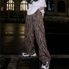 Zebra Straight Leg Pants