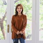 Tall Size Crewneck Loose-fit Sweater