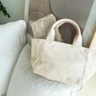 Allover Cotton Tote Bag Ivory - One Size