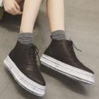 Platform Wing Tip Oxfords