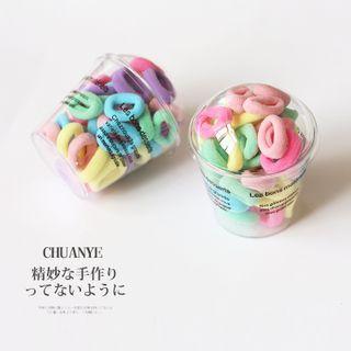 Plain Hair Tie Set 01# - Multicolor - One Size