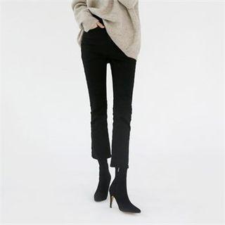 Stiletto-heel Knit Ankle Boots