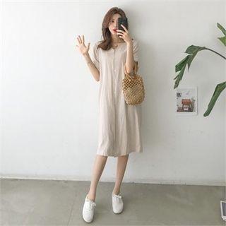 V-neck Boxy-fit Shirtdress