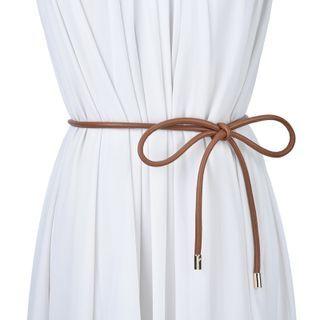 Faux Leather Rope Belt