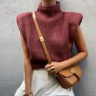 Mock-neck Sweater Vest