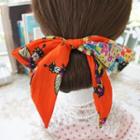 Printed Bow Hair Tie / Headband
