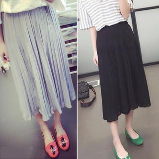 Accordion Pleat Cropped Wide-leg Pants