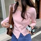 Asymmetrical Paneled Knit Top