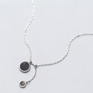S925 Sterling Silver Disc Necklace