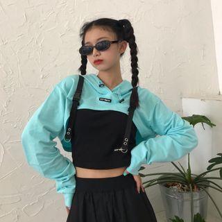 Set: Cropped Hoodie + Sleeveless Top