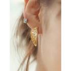 Rhinestone Feather Earrings